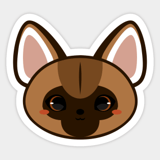 Cute Striped Hyena Sticker